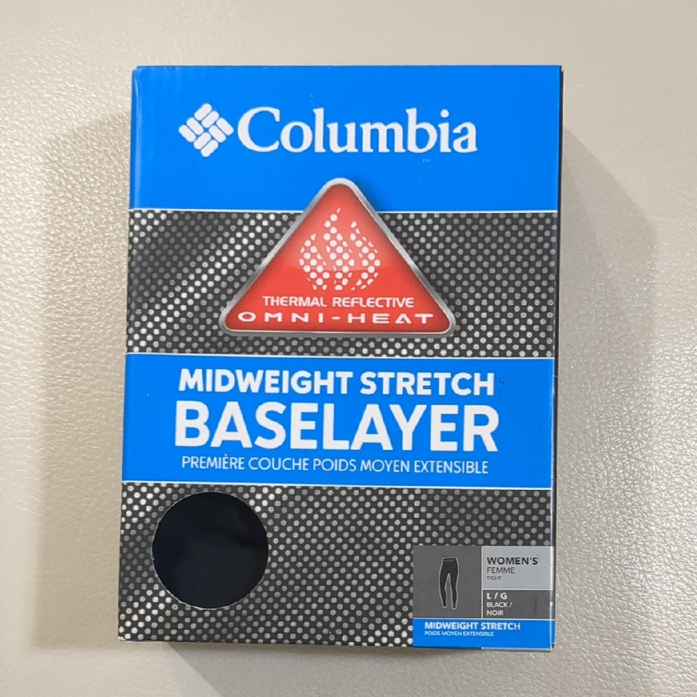 Columbia Black Midweight Baselayer with Omni-Heat Legging